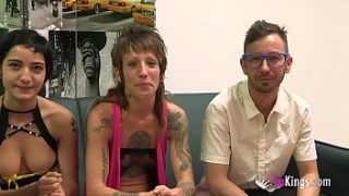 She cannot bear the idea of seeing her husband fucked by another dude